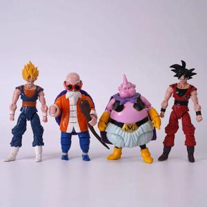 12-18CM 애니메이션 드래곤볼 Z 슈퍼 사이어인 손오공 브로리 베지터 애니메이션 액션 피규어 모델 선물 수집용 피규어 어린이용