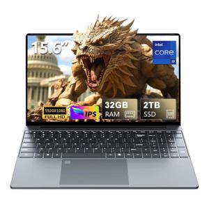 레노 뉴 15.6인치 노트북 32GB 2TB 인텔 코어 i9 9900 윈도우 11 1920*1080 HD 게이밍 컴퓨터 PC 게이머용 사무용 울트라 슬림 노트북