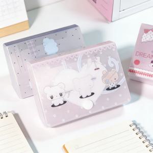 M5 스토리지 박스 오거나이저 3인치 앨범 스티커 노트 아이돌 카드 사진 귀여운 이름 카드 홀더 미니멀리스트 스타일