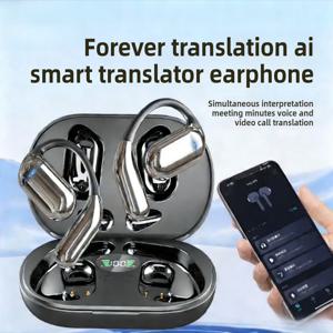 3-in-1 AI 번역 이어버드 144개 언어 소음 제거 블루투스 5.3 헤드셋 즉시 번역 스마트 음성 실시간 통역기