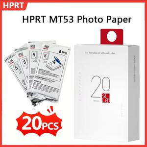 HPRT MT53 컬러 포토 용지 10/20/40매 2x3인치 자가 점착식 스티커 포토 용지 (HD 컬러 포켓 포토 프린터 MT53 용)