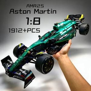 MK6022 1912PCS 1:8 뉴 테크닉 마틴 아람코 AMR25 빌딩 블록 MOC 스포츠카 DIY 조립 모델 세트 장난감 선물 (남아용) 장식
