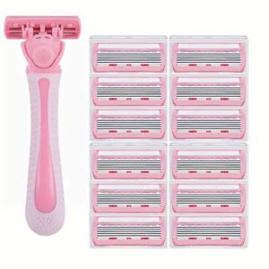 여성용 면도기 6중날 다리털 겨드랑이 면도칼 6중날 면도기 해외 직구 수동 면도기 다리 면도기
