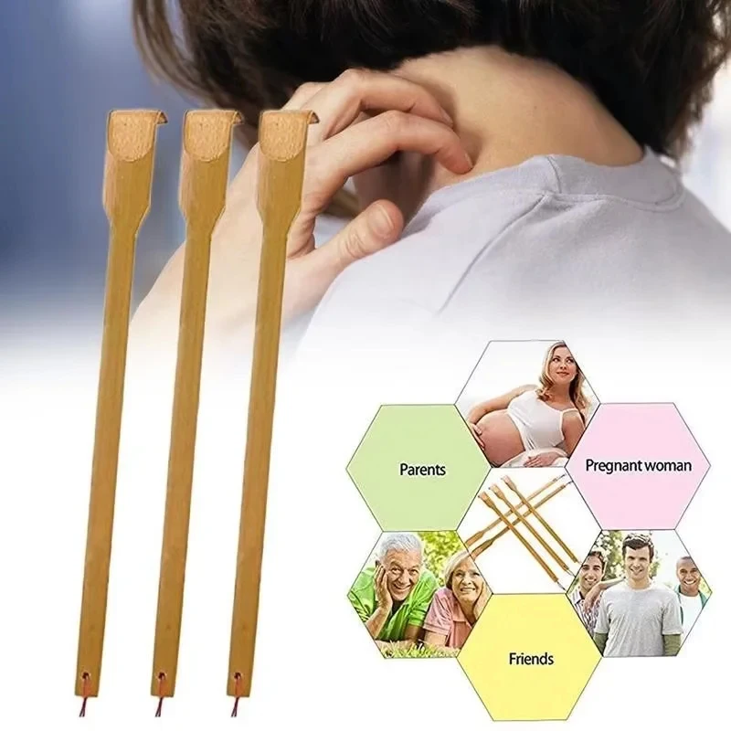 천연 대나무 등긁개 – 가려운 피부를 진정시키고 휴식을 취할 수 있도록 도와주며, 노약자에게 이상적입니다.