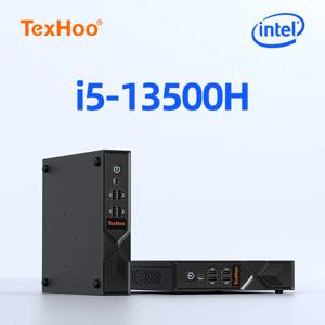 텍스후 미니 PC 게임용 컴퓨터 인텔 코어 i5 13500H 12450H N5095 i7 7700HQ 프로세서 윈도우 11 프로 WIFI6 HDMI VGA