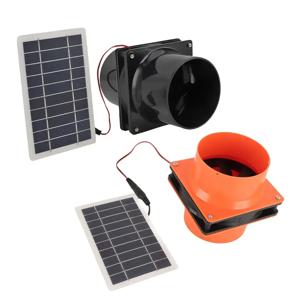 10W 12V 태양광 배기 팬 원형 파이프용 ABS 태양광 패널 환기 팬 키트 애완동물 집 닭장 RV 온실용