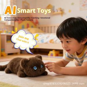 지능형 AI 말하는 봉제인형 재고 있음 귀여운 봉제인형 인터랙티브 데스크 동반자 부드러운 봉제동물 베스트 프렌드 선물