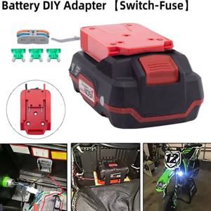 리디 파크사이드 X20V 팀용 배터리 DIY 어댑터 (퓨즈 홀더 및 스위치 터미널 블록 포함) 14AWG 와이어, 리모컨 자동차 장난감용