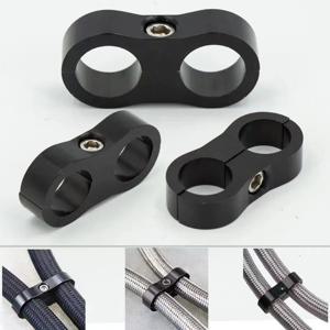 범용 알루미늄 AN4 AN6 AN8 AN10 땋은 고무 호스 라인 클램프 스플리터 빌렛 오일 연료 워터 호스 튜브 분리기 키트