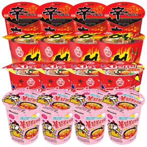 컵라면 소컵 세트(까르보불닭볶음면4개+신라면4개+열라면4개+진라면매운맛4개)