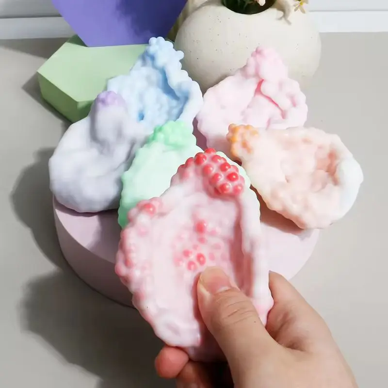 스트레스 해소용 스퀴즈 볼 1개, 집중력 향상 및 책상 휴식을 위한 부드럽고 느린 상승 모양의 스퀴시, 결혼식 손님을 위한 파티 선물