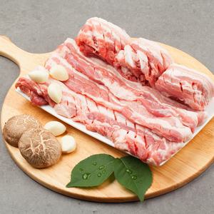 삼삼한 냉장고용 삼겹살 500g 구이용 진공포장된 곱창 돼지살