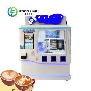 맞춤형 AI 로봇 커피 머신 CE 인증 신형 라떼 아트 스마트 바리스타 상업용 자판기