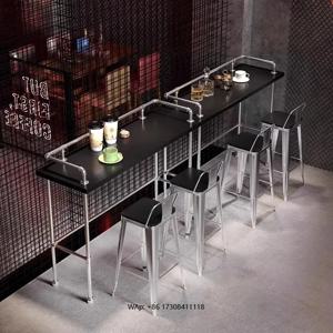 산업용 크리에이티브 하이 테이블 및 의자 세트 (커피숍, 편의점, 밀크티 바, 휴게 공간용)