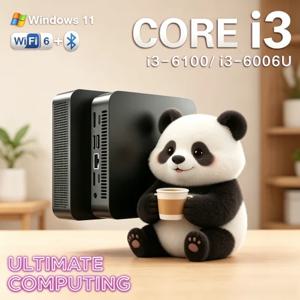 네뷸러스 2026 코어 i3 6100/ i3-6006U 미니 PC 윈도우 11 프로 모디쉬 포켓 포털 32GB 램 1TB/2TB SSD WIFI 6 BT5.2 4K HD 금장 마감