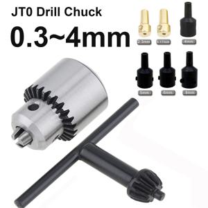0.3-4mm JTO 드릴 콜릿 척(1/4'' 척 연결 로드 포함) 구리 강철 테이퍼 커플 링 2.13/3.175/4/5/6/8mm