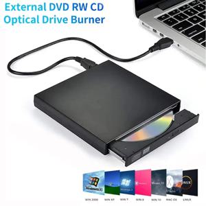 USB 3.0 외장 CD DVD 드라이브 USB 보호 가능 외장 CD-RW 드라이브 DVD-ROM 플레이어 버너 플레이어 노트북 데스크탑 PC 컴퓨터용