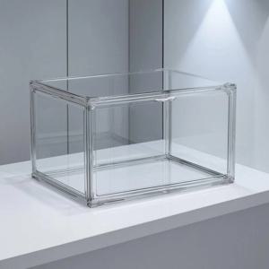 신발 정리함 투명 쌓을 수 있는 단단한 플라스틱 정리함 투명 코프레트 피니톤 리세 수납함 현관 옷장용