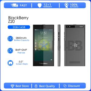 블랙베리 리프 Z20 리퍼브 오리지널 듀얼 코어 휴대폰, 5.0 인치 4G 터치스크린, 2GB RAM, 16GB ROM, 8MP 카메라, 무료 배송