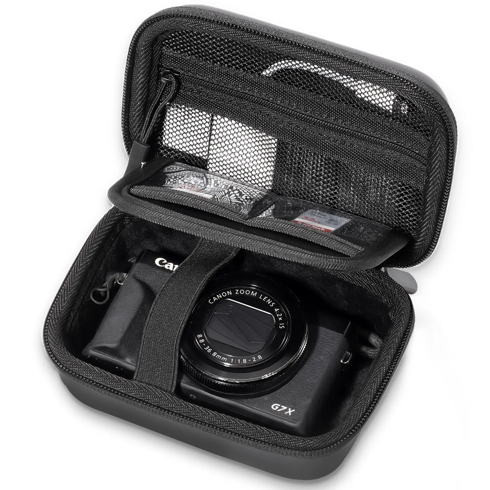 캐논 G7X 마크 III, 마크 II, 소니 사이버샷, 파워샷 SX740, 리코 GR III, 코닥 픽스프로용 하드쉘 디지털 카메라 케이스