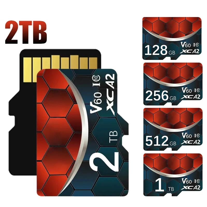 고속 확장형 휴대폰 메모리 카드 2TB TF 카드 1TB 미니 SD 카드 512GB TF SD 카드 256GB 닌텐도 스위치 카메라용