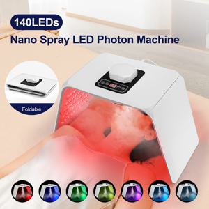 나노 스프레이 미용실 가정용 얼굴 바디 LED 마스크 PDT 기계 피부 수분 공급 스파 스킨 케어와 7 가지 색상 LED 광자 기계