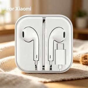 샤오미 레드미 포코 원플러스 오포 화웨이 아너 삼성 이어폰 3.5mm 노트북 태블릿 헤드셋용 C타입 유선 이어버드 헤드폰