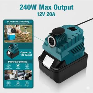 마키타 18V 20V 배터리 DC 12V 벅 컨버터 시거잭 USB 타입 C 전원 공급 장치 DIY 차량용 냉장고용