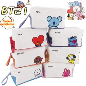 BT21 코야 쉐이키 치미 망 2차 다기능 수납 가방 화장품 가방 학생 만화 귀여운 문구 필통