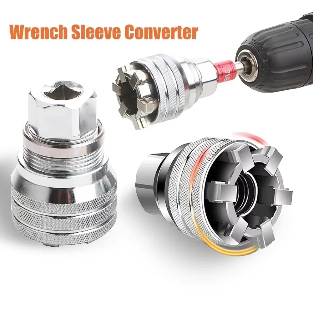 1pc 범용 조정 가능한 매직 소켓 렌치, 10~19mm, 다기능 래칫 렌치 헤드 스패너 슬리브, 수리 도구 액세서리