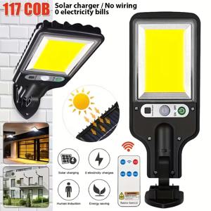 LED/COB 태양광 모션 센서 라이트 3단계 밝기 모드 야외 벽등 현관 정원 통로 차고 플랜테이션 스키 리조트용