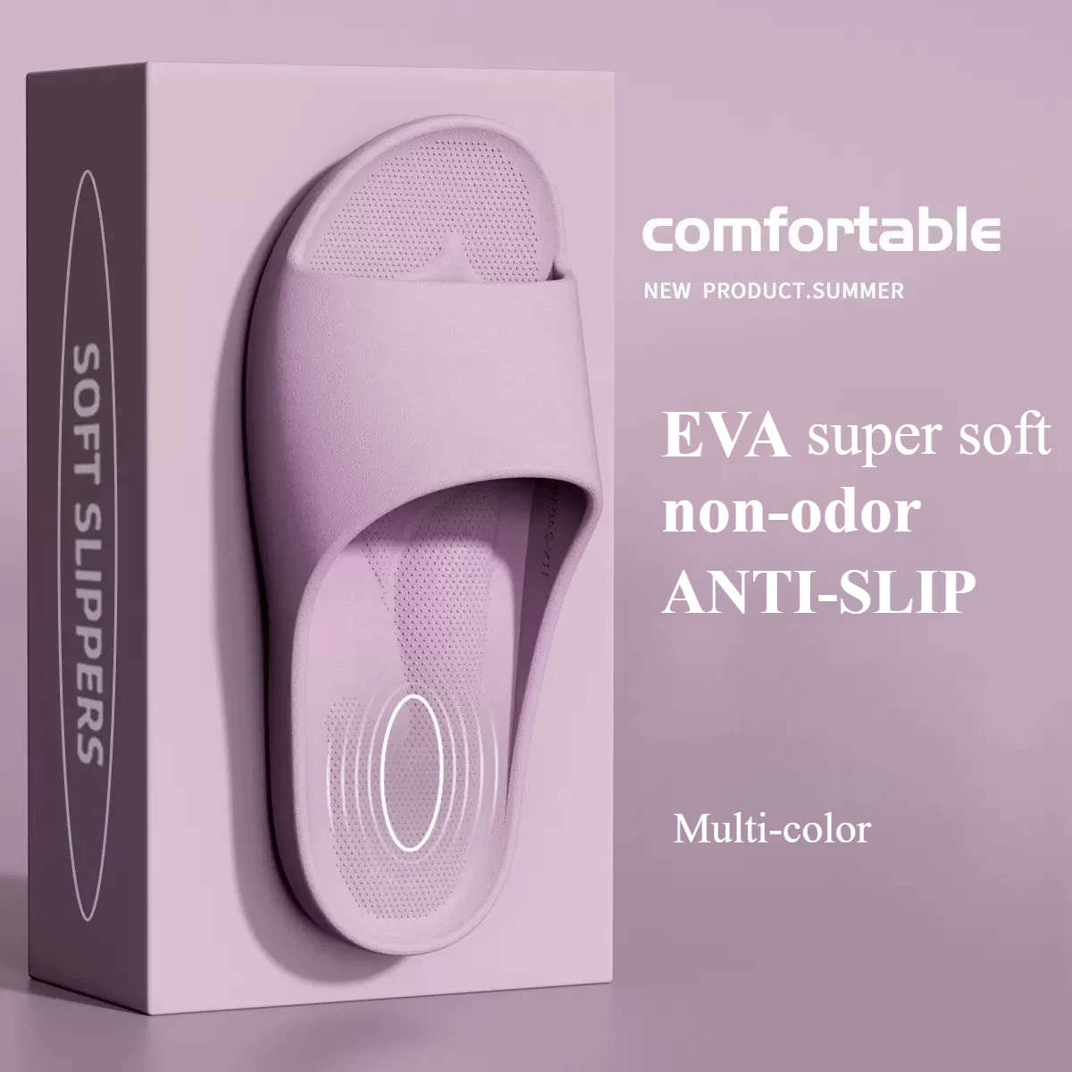 커플 홈 슬리퍼 부드러운 EVA 미끄럼 방지 슬라이드 가볍고 통기성 좋은 실내 욕실화, 남녀 공용 미끄럼 방지 플랫폼