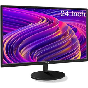 24인치 게이밍 컴퓨터 모니터, FHD 1920 x 1080P 사무용 PC LED 디스플레이, 99% sRGB, HDMI, VGA, 인체공학적 각도 조절 기능