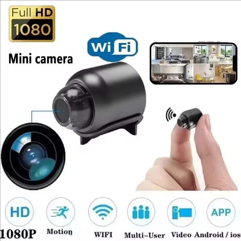 1080P HD 미니 카메라 WiFi 무선 HD 야간 투시 카메라 홈 X5 원격 카메라 어린이 애완동물 안전 모니터링