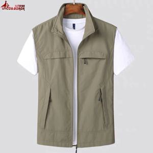 남성 캐주얼 여름 techwear 민소매 조끼 운동복 멀티 포켓 사진 낚시 관광 등산 양복 조끼 남성 의류