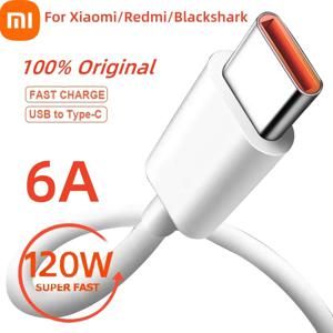 샤오미 정품 USB C타입 케이블 120W 67W 터보 고속 충전기 미 15 14 13 12T Pro 12 11 울트라 포코 X6 X7 레드미 노트 블랙샤크 5