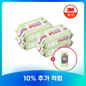 3M표준형 베이직 물걸레청소포 더블액션 30매X4팩 + PET 정전기 청소포 24매