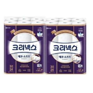 (신세계의정부점)크리넥스 데코소프트 35mx24롤 108mm2팩