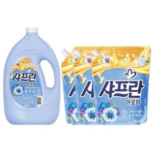 샤프란 섬유유연제 프레쉬아로마 3.1L + 2.1L 3개