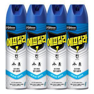 에프킬라 모기약 에어로졸 킨 500ml 4개