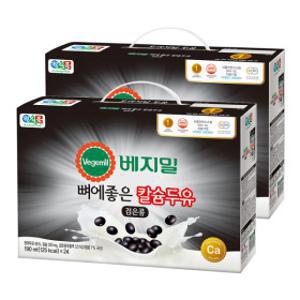 베지밀 뼈에좋은칼슘검은콩두유 190ml 48팩