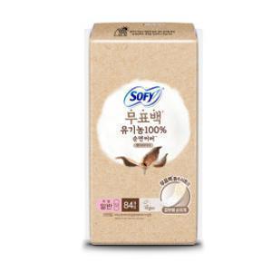 쏘피 유기농 무표백 속커버 라이너 일반 84P