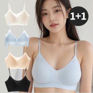 (1+1) 노와이어 숨쉬는 에어핏 초밀착 노라인 브라 / 여자팬티 / 여성속옷 / 브라팬티  (4color) 1+1행사 중