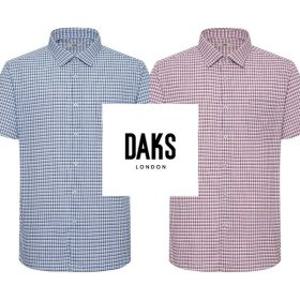 갤러리아 닥스셔츠 26SS 시어서커 체크 반소매 셔츠 DMS3SHCS110