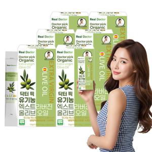 리얼닥터 닥터픽 유기농 엑스트라버진 올리브오일 10g x 15포(150g)6개