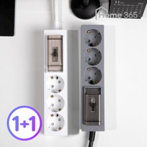 1+1 홈365 국산 4000w 고용량 멀티탭 에어컨 대용량 안전 멀티콘센트 / 대용량 고전력 고전압