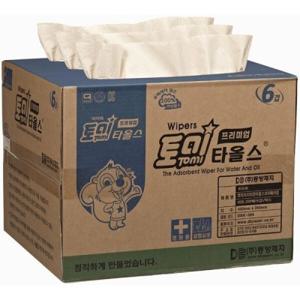 산업용 타올즈 300매6겹 페이퍼 와이퍼올 흡착포 실험실용 종이타올 흡수지 기름기제거 의료용 유흡착재