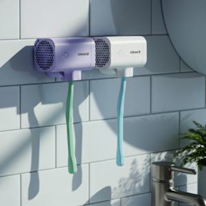 인스타 핫템) 클린디 휴대용 무선 칫솔살균기 윈디 CL-403 1인용 욕실 UV-C LED 바람 건조기