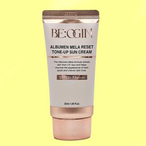 비오진 전인화 알부민 톤업 선크림 50ml(SPF50+) 1개 /mbm