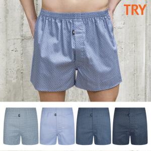 TRY 신규 순면 주자 트렁크 4종세트 데일리 남성 팬티